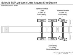 Bulthuis TATA 23 60m3 Liftas Stuuras Klep/Deuren