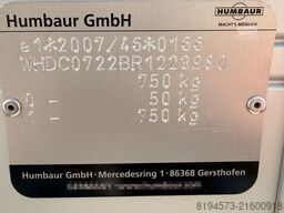 HUMBAUR HA EA UG Tieflader 750 kg