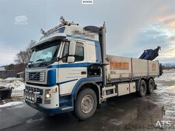 Volvo FM12 Globetrotter 6x4 crane truck w/ rear mounted