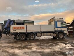 Volvo FM12 Globetrotter 6x4 crane truck w/ rear mounted