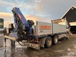 Volvo FM12 Globetrotter 6x4 crane truck w/ rear mounted