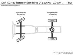 DAF XG 480 Retarder Standairco 242.636KM! 2X tank P...