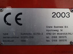 Sumitomo SC700-II 70t Capacity, 43m Boom, 31m Movable Jib,