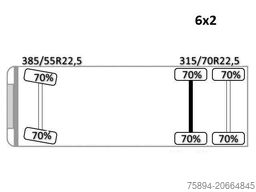 MERCEDES-BENZ ACTROS 2645 * FASSI F345.24 + FUNK + Anhänger