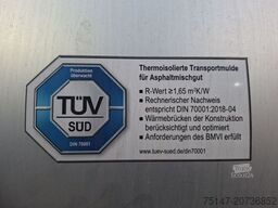 SCHWARZMÜLLER 3-Achs Kippmulde Stahl HARDOX Thermoisoliert