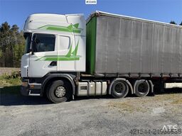 Scania R480 6x2 truck with a 3-axle Krone Profi Liner Nor