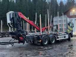 Volvo FH16 750 6x4 timber truck with Epsilon M12 crane