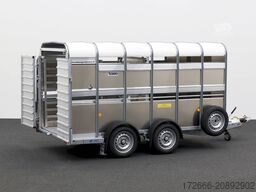 Ifor Williams TA5 HD | 12x6 | RAMPE-/TÜR-KOMBI 372X156X183CM VIEHANHÄNGER | 2X LÜFTUNG