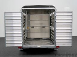 Ifor Williams TA5 HD | 12x6 | RAMPE-/TÜR-KOMBI 372X156X183CM VIEHANHÄNGER | 2X LÜFTUNG