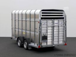 Ifor Williams TA510 | 14x7 | RAMPE-/TÜR-KOMBI 434X178X214CM VIEHANHÄNGER | 2X LÜFTUNG