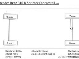 Mercedes-Benz 310 D Sprinter Rdst 3,2 AHK 5 Gang