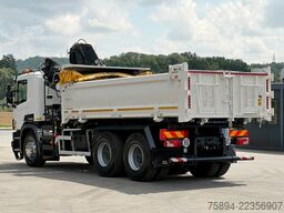 SCANIA P 410 Kipper 5,05m * KRAN/FUNK + BORDMATIC *6x4