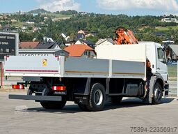 MERCEDES-BENZ AXOR 1829 * Pritsche 6,20 m + ATLAS 135.2 * TOP!