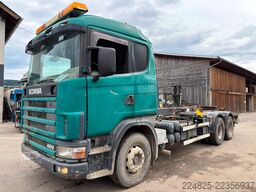 SCANIA P124  6x2 ABROLLKIPPER*1999*EURO2*