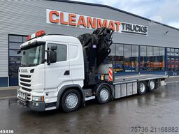 Scania R490 8x2 Euro 6 Retarder HMF 85 Tonmeter laadkr...