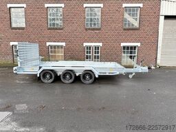 Hapert Trailers HAPERT INDIGO LF-3 | 150CM RAMPE 405X179CM 3500KG BAUMASCHINENANHÄNGER | PARABELFEDER | ALUBODEN