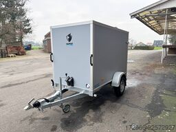 Hapert Trailers HAPERT SAPPHIRE L-1 | GRAU | RAMPE 250X130X150CM 1500KG KOFFERANHÄNGER