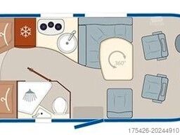 EURAMOBIL Profila T 695 EB *SAT+TV/Rahmenfenster/Solar*