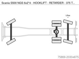 Scania S500 NGS 6x2*4 - HOOKLIFT - RETARDER - 375 TKM ...