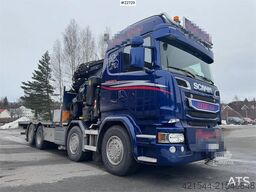 Scania R580 8x2 crane truck – 80 t/m Fassi crane with jib