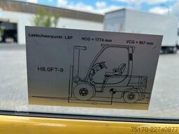 Hyster H8.0 FT9 / nur 1.426h! / Triplex: 5,52m / ZVG