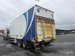 Volvo FM 380 box truck with full side opening, tail lift
