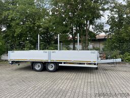 Möslein THT 11- G 6,2  Tandem Pritsche- Tieflader mit Rungentaschen