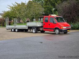 Iveco 40C 145pk met veldhuizen trailer en dubbele cab...