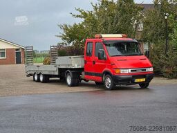 Iveco 40C 145pk met veldhuizen trailer en dubbele cab...