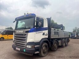 Scania G490 8x4 Heckkran und Bordmatic