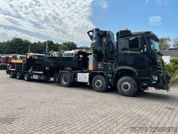MERCEDES-BENZ 2651 SZM+HIAB 638 Kran6x6 ausziehbarer Tieflader