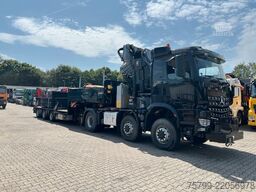 MERCEDES-BENZ 2651 SZM+HIAB 638 Kran6x6 ausziehbarer Tieflader