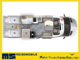 EURAMOBIL PROFILA T 726 EF / -2025-/RAUMBAD & EINZELBETTEN