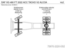 DAF XG 480 FT 2022 ACC  TACHO V2  ALCOA