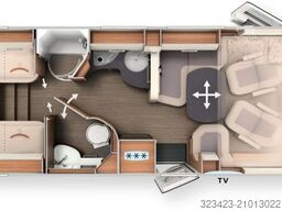 CARTHAGO c-tourer I  149 LE Mark/SAT/Dach-Klima/Hubstütz.