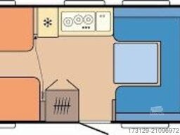 HOBBY 540 WLU PRESTIGE EINZELBETTEN MOVER VORZELT