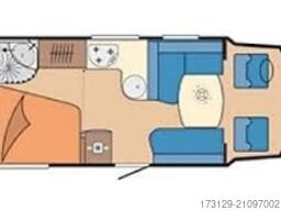 HOBBY T 650 FLC TBETT +TV SOLAR LUFTFE