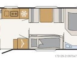 DETHLEFFS CAMPER 730 FKR T&STOCKBETTEN TV