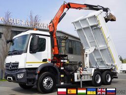 Mercedes-Benz Arocs 2636 / 6x4 / HDS Fassi / 3-Way Tip
