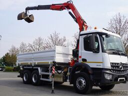 Mercedes-Benz Arocs 2636 / 6x4 / HDS Fassi / 3-Way Tip