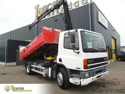 DAF CF 75.240 ATI + EURO 2 + HIAB 090 + 3SIDE TIPPER