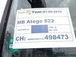 Mercedes-Benz Atego 822 + Euro 5 + Dhollandia lift