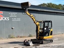CATERPILLAR 301.8C Gummikette / 2 Löffel / Schwenkschaufel