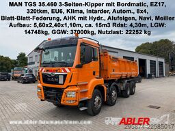 Autocamion basculant tridirecțional MAN TGS 35.460 3.S.K+Bordmatic Intarder