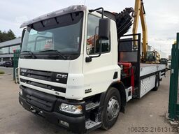 DAF CF 65.250 PRITSCHE + KRAN PALFINGER PK16502 E 7...