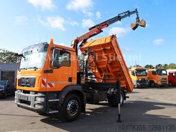 MAN TGM 18.340 4x2 BB Kipper + Kran, inkl. Greifer
