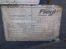 FLIEGL ZHKA 270 2-Achser, Stirnhydr., Liftachse, Alum.