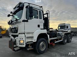 MAN TGS 28.480 6x4 – Hook lift truck with snow plow se