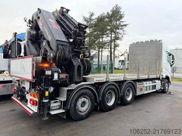 Volvo FH 420 8x4 TRIDEM PRITSCHE + 31m! KRAN HIAB 858...