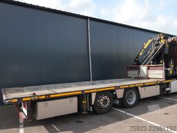 DAF XF 460 6x2 flatbed truck with Palfinger PK 5000...